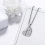 Initial Letter Necklace/Earrings 925 Sterling Silver 26 A-Z English Alphabet Fashion Name Pendant/Studs Earrings Crystal Cubic Zironia Jewelry