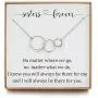 OFGOT7 Sister Necklaces from Sister Gifts - Sterling Silver Infinity Three Circles Necklace for Sisters, 3 Sister Gifts from Sister, Birthday Jewelry Friendship Gifts OFGOT7 Sister Necklaces from Sister Gifts - Sterling Silver Infinity Three Circles Necklace for Sisters, 3 Sister Gifts from Sister, Birthday Jewelry Friendship Gifts