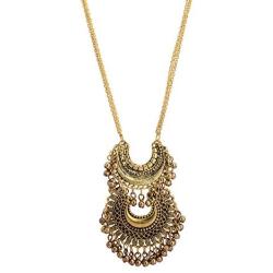 Zephyrr Fashion Turkish Style Beaded Pendant Long Necklace for Women Boho Gypsy Statement Jewelry JAN-690