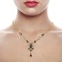 REDSTORM Bohemian Vintage Crystal Womens Jewelry Necklace Earring Set for Women & Bracelet Ring Set for Women