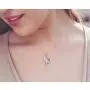 NINAMAID Valentines Day Gifts Womens Flower Rose Necklace 925 Sterling Silver Love Heart Pendant Necklace Jewelry for Womens Girls Wife Adjustable Chian with 5A Cubic Zirconia