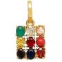SoilMade Navratna Square Pendant, 100% Original and Very Rare Collection Pick Use - Make in India