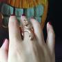 YANCHUN Adjustable Gothic Punk Rock Snake Rings for Women Retro CZ Snake Ring for Girls Halloween Party Jewelry