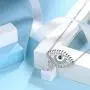 Protective Evil Eye Jewelry Gift 925 Sterling Silver Blule Evil Eye Ring/Earrings/Bracelet/Necklace/Magen David with Evil Eye Necklace New Year Valentine Gift for Women Girls