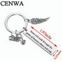 CENWA Motorcycle Memorial Jewelry Memorial for Brother Dad Husband Sympathy Gift Some Will Walk Through The Gate Keychain