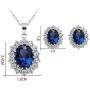 la luen Jewelry Set,Delicate Necklaces Vintage gems and Pearl Jewelry Womens Bridal Wedding Jewelry