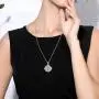INFUSEU Essential Oil Diffuser Necklace Aromatherapy Lava Rock Stone Jewelry for Women Girls, Dainty Rhodium Plated Pendant, Stainless Steel Chain 24'', 7pcs Lava Stones INFUSEU Essential Oil Diffuser Necklace Aromatherapy Lava Rock Stone Jewelry for Women Girls, Dainty Rhodium Plated Pendant, Stainless Steel Chain 24'', 7pcs Lava Stones