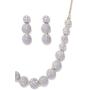 YouBella Jewellery Set for Women American Diamond Combo of Necklace Set with Earrings, Bracelet and Ring for Girls and Women