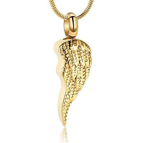 Angel Wing Ashes Pendant Cremation Jewelry Urn Necklace Keepsakes Memorial Lockets for Ashes