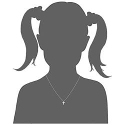 Xianli Wang Tiny Simple Cross Pendant for Children Boy Girl Stainless Steel Small Necklace