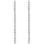 SELOVO Statement Dangle Chain Line Earrings Clear Cubic Zirconia Bridal Jewelry