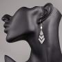 5 Styles Sterling Silver Dangle Earrings for Women Girls Fancy Cut Hook Earrings
