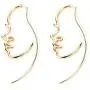 HZJCC Hollowed out face drop earrings for women gold plated punk earrings Jewelry (gold) HZJCC Hollowed out face drop earrings for women gold plated punk earrings Jewelry (gold)