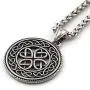GUNGNEER Stainless Steel Interwoven Circle Celtic Knot Keel Chain Pendant Necklace Protection Infinity Jewelry GUNGNEER Stainless Steel Interwoven Circle Celtic Knot Keel Chain Pendant Necklace Protection Infinity Jewelry