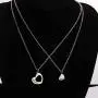 KUIYAI Mother Daughter Necklace Set of 2 Matching Heart Mom and Me Jewelry