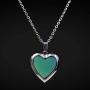 Mood Necklace Love Heart Change Color Emotional Feeling Adjustable Size Mood Rings 3pcs (3 pcs)