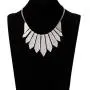 HSWE Glitter Collar Necklace for Women Statement Bib Necklace Geometric Chevron Choker Necklace for Wedding Party HSWE Glitter Collar Necklace for Women Statement Bib Necklace Geometric Chevron Choker Necklace for Wedding Party