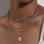 ZWGYS Evil Eye Necklace Gold Layered Necklace for Women Long Necklaces Gold Choker Necklaces Y Shape Pendant Necklace Multilayer BlueEye Necklace