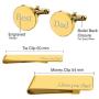 BodyJ4You 4PC Cufflinks Tie Bar Money Clip Button Shirt Father Day Love Best Dad Gift Box Set