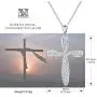 NINAMAID Cross Necklace for Women 925 Sterling Silver Sideways Pendant Necklace Jewelry Fashion Adjustable Chain for Teen Girls with Gift Box for Her NINAMAID Cross Necklace for Women 925 Sterling Silver Sideways Pendant Necklace Jewelry Fashion Adjustable Chain for Teen Girls with Gift Box for Her