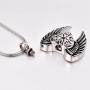 COCO Park Eagle Wing Love Heart Cremation Jewelry Memorial Urn Pendant Ashes Keepsake Necklace