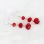 Platinum-Plated Hook Crystal Dangle Earrings Cubic Zirconia Heart Drop Earrings CZ Twist Earring for Women Girl