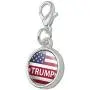 GRAPHICS & MORE President Trump American Flag Antiqued Bracelet Pendant Zipper Pull Charm with Lobster Clasp GRAPHICS & MORE President Trump American Flag Antiqued Bracelet Pendant Zipper Pull Charm with Lobster Clasp