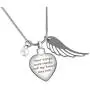 Personalized Customizable Urn Necklace for Ashes Stainless Steel Cremation Jewelry With Heart Angel Wing Memorial Pendant Personalized Customizable Urn Necklace for Ashes Stainless Steel Cremation Jewelry With Heart Angel Wing Memorial Pendant