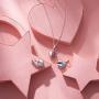 NINGAN “I Love You” Heart Pendant Love Charm 925 Sterling Silver Dangle Charms Compatible with Major European Bracelets & Necklaces