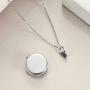 ONEFINITY Cat Dog Urn Necklace for Ashes Sterling Silver Animal Keepsake Pet Memorial Pendant Jewelry Gift for Women Men (2.pet urn Necklace)