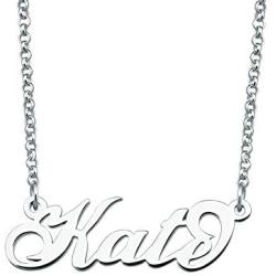 Jesse Ortega Name Necklace Sterling Silver Personalized Semi-Customized Nameplate Necklace