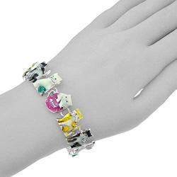 PammyJ Cat Jewelry Gift for Women Cat Bracelet with Magnetic Closure