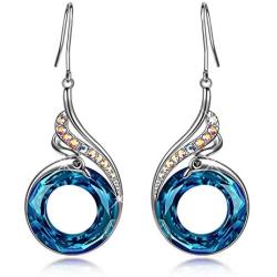 Kate Lynn Mothers Day Gifts for Women, Earrings for Women Nirvana of Phoenix Dangle Made with Crystals from Austria, Birthday Gift with Jewelry Box 1.1'' 0.6'', Symbol of Luck and Renewal