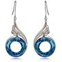 Kate Lynn Mothers Day Gifts for Women, Earrings for Women Nirvana of Phoenix Dangle Made with Crystals from Austria, Birthday Gift with Jewelry Box 1.1'' 0.6'', Symbol of Luck and Renewal