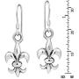 Everyday Lily Flower .925 Sterling Silver Dangle Earrings