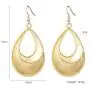 HUIMEI Fishhook Teardrop Earrings with Brushed Finished Dangle Earrings (gold5)