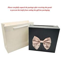 Luxury Gift Box of 16 Red Rose Flowers with Jewelry,Necklace,Earring,Ring,Give The Most Beautiful Rose Gift on Valentines Day,Birthday,Mothers Day,Proposal,Wedding and Anniversary (Black)