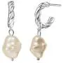 Baroque Pearl Earrings [.925 Sterling Silver] - Vintage/Art Deco/Gala/Evening Wear/Elegant/Ballroom/Bridal