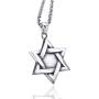 Elfasio Star of David Messianic Cross Men 316L Stainless Steel Necklace Pendant Chain Set 18-30 inch