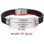 Bestay Fathers Day Gift - Dad Gift from Son Daughter for Birthday Christmas ,Personalized Engraved Bracelet Inspirational Wristband for Men