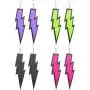 4 Pairs Women 80s Earrings Retro Earrings Dangle Earrings Neon Earrings for 80s Party Costume Accessory (Flash Style) 4 Pairs Women 80s Earrings Retro Earrings Dangle Earrings Neon Earrings for 80s Party Costume Accessory (Flash Style)