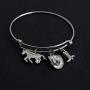AKTAP Cowgirl Jewelry Cowboy Boot Charm Bracelet Horse Lover Gifts Cowgirl Gifts for Girls