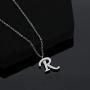 PHOENIX FOREVER Initial Necklaces: Titanium Steel Letter Necklaces for Women and Girls.