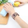 Hutou Cross Leather Bracelets for Women Evil Eye Bracelets for Teen Girls Birthday Gifts Boho Jewelry