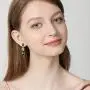 AOBOCO Sterling Silver, Green Peridot Dangle Earrings, Synthetic Simulated Gemstone Teardrop Dangle Earrings with Pear Shape Olivine Crystals AOBOCO Sterling Silver, Green Peridot Dangle Earrings, Synthetic Simulated Gemstone Teardrop Dangle Earrings with Pear Shape Olivine Crystals
