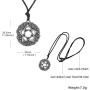 Dawapara Pagan Pentacle of The Goddess Rose Talisman Pendant Pentagram Necklace Protection Gifts Jewelry