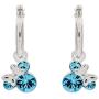 Disney Minnie Mouse Birthstone Jewelry for Women and Girls, Minnie Mouse Crystal Hoop Earrings