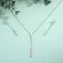 Yean Bride Silver Bridal Necklace Earrings Set Crystal Wedding Jewelry Set Rhinestone Choker Necklaces for Women and Girls Yean Bride Silver Bridal Necklace Earrings Set Crystal Wedding Jewelry Set Rhinestone Choker Necklaces for Women and Girls