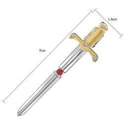 Yoursfs Personalised Tie Clips for Men Novelty Sword Tie Clip Tie Pin for Mens Tie