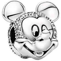 Annmors Disney Charms fits Pandora Charms Bracelets, 925 Sterling Silver-Lucky Charm for Woman Pendant Bead,Girl Jewelry Beads Gifts for Women Bracelet&Necklace